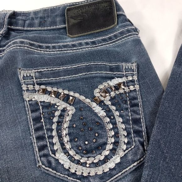 Big Star Liv style women's 27R vintage mid rise stretch bootcut jean 5 pocket - Picture 4 of 16